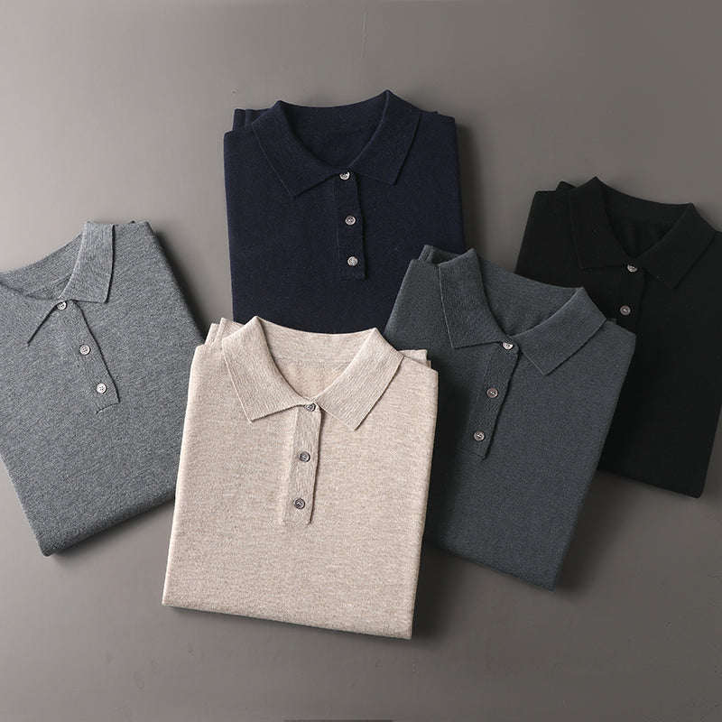 Marchiselli polo shirt 100% Cashmere 